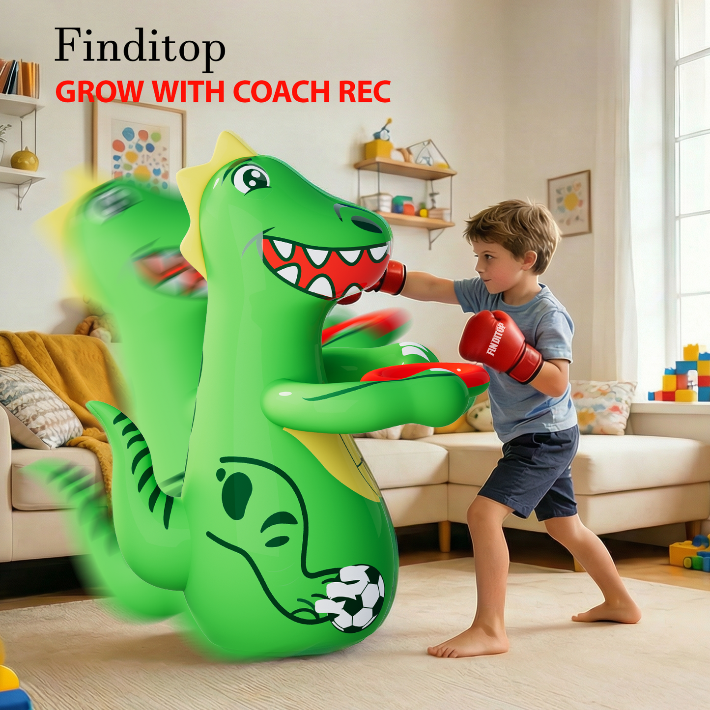Dinosaur Inflatable Punching Bag for Kids