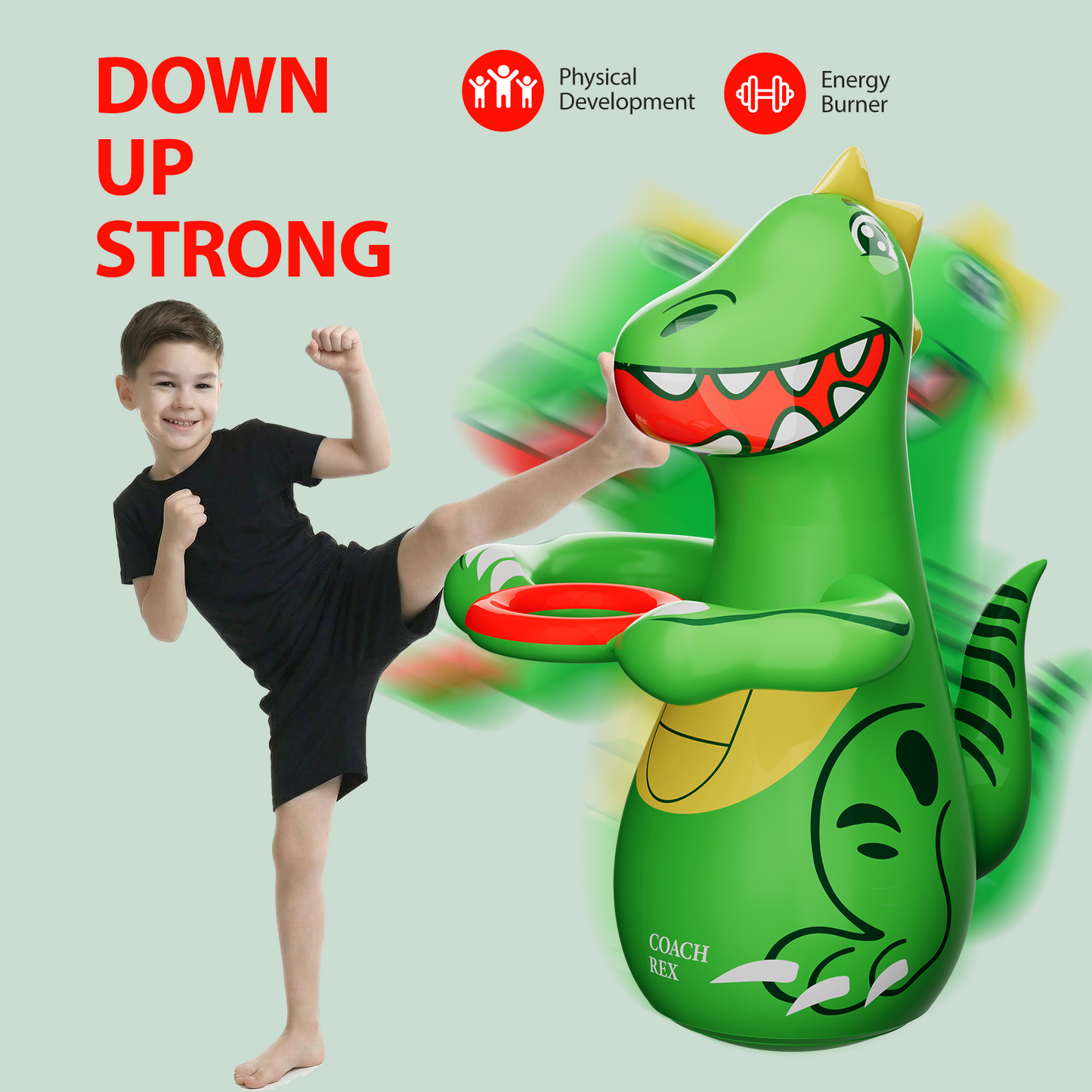 Dinosaur Inflatable Punching Bag for Kids